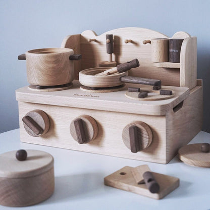 Wooden Kitchen Simulation Toys for Children - MAMTASTIC