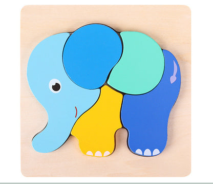 3d Wooden Puzzle For Toddlers - Elephant - CJYZ171002704DW