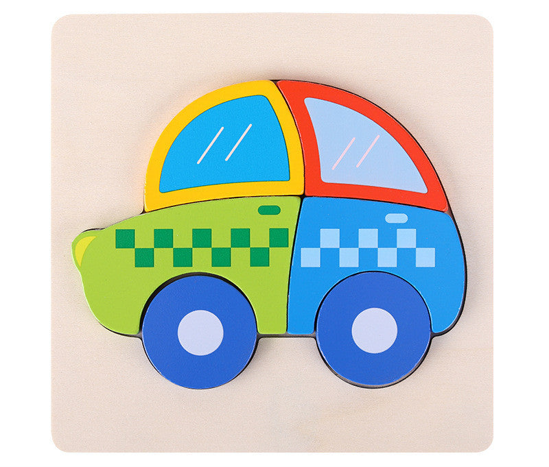 3d Wooden Puzzle For Toddlers - Automobile - CJYZ171002701AZ
