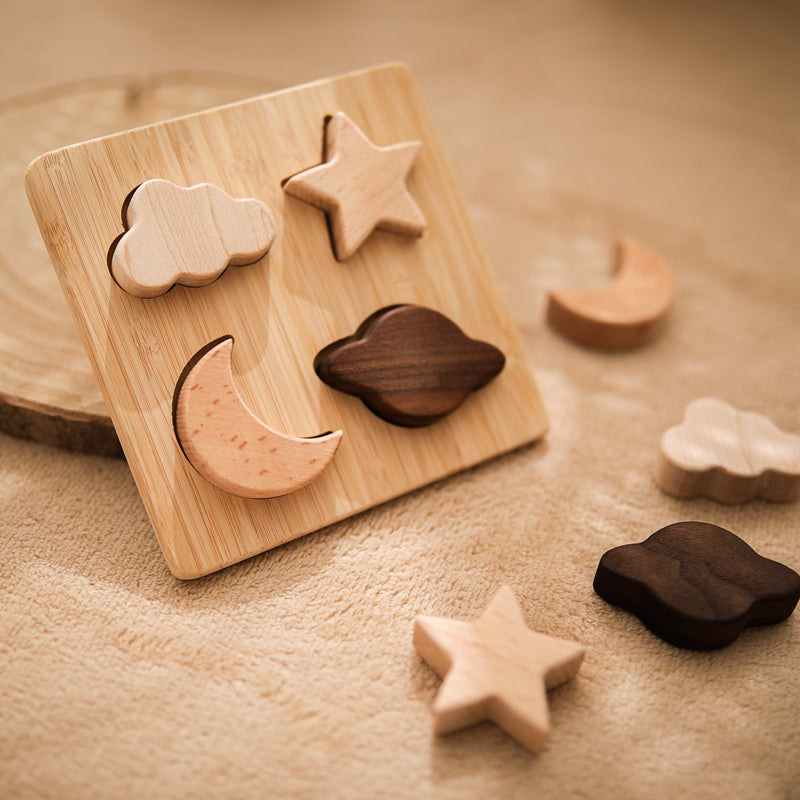 Educational Wooden Planet Puzzle for Toddlers