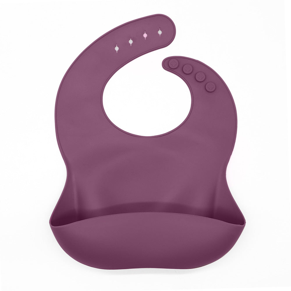 Waterproof Silicone Bib with Food Catcher for Babies - MAMTASTIC