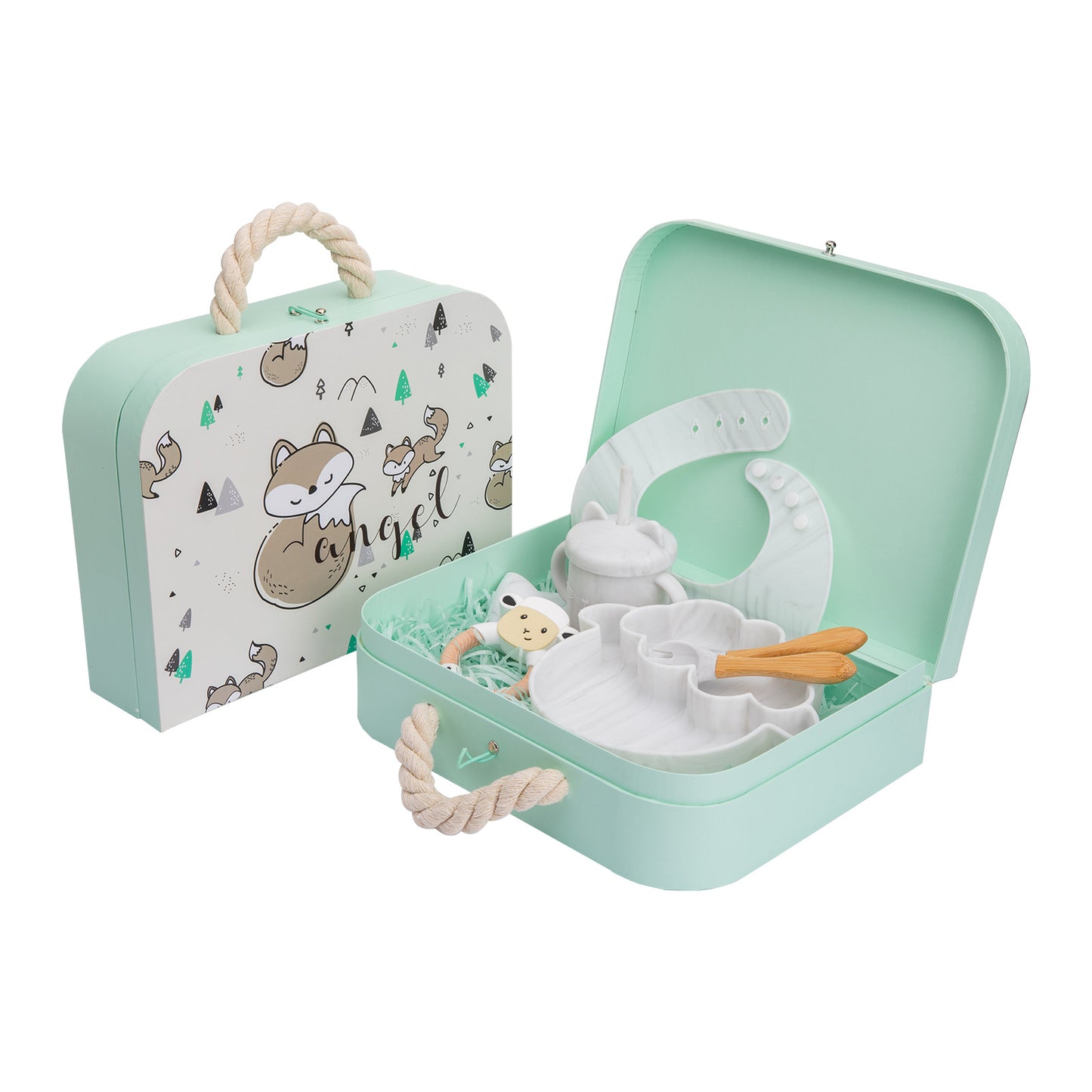 Silicone Baby Bowl and Tableware Gift Set - MAMTASTIC