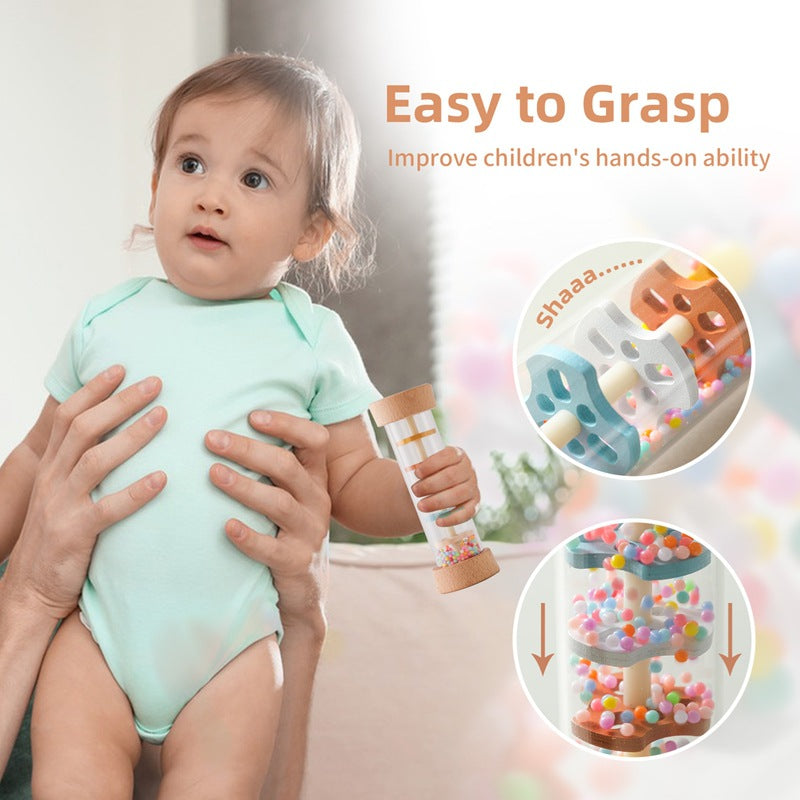 Sensory Baby Toy with Colorful Beads and Gentle Sounds