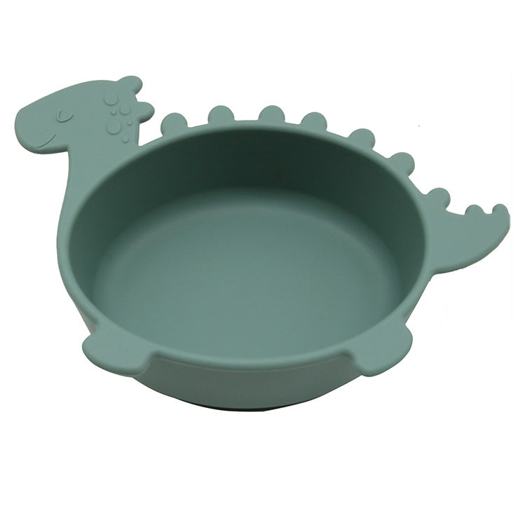 Silicone Suction Bowl for Babies - Non-Slip, Easy Clean, Dinosaur Design - MAMTASTIC