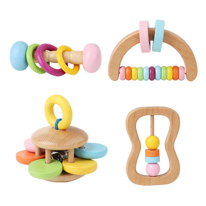 Set Of Wooden Baby Rattles - 4 Models A Set - CJYD232931005EV