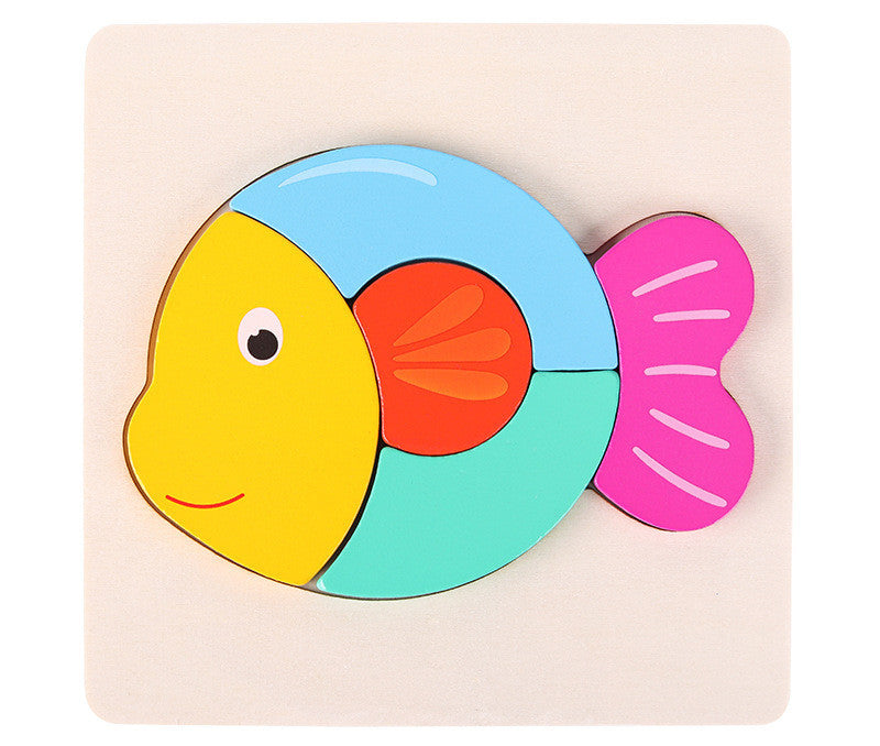 Children's Three Dimensional Wooden Puzzle - Tiddler - CJYZ171002705EV