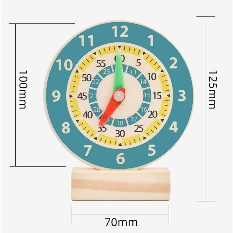 Image of Wooden Clock Toy for Kids: Learn to Tell Time with Fun