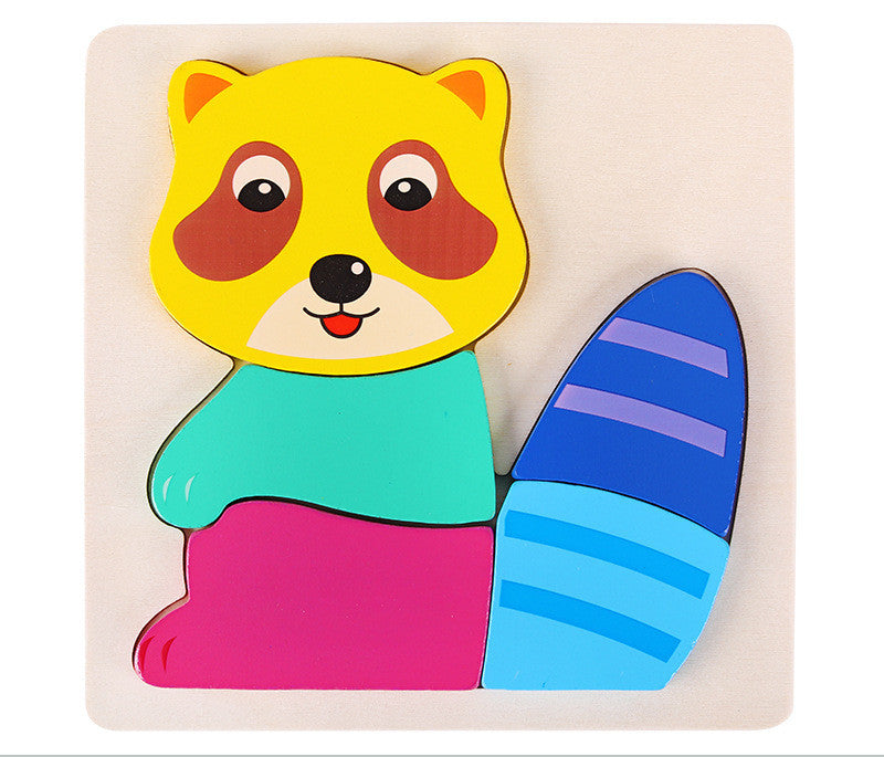 3d Wooden Puzzle For Toddlers - Procyon lotor - CJYZ171002710JQ