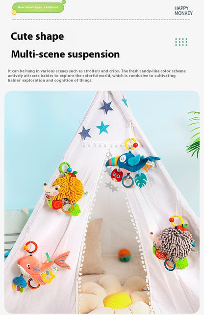 Plush Baby Toy with Music for Stroller and Car Seat
