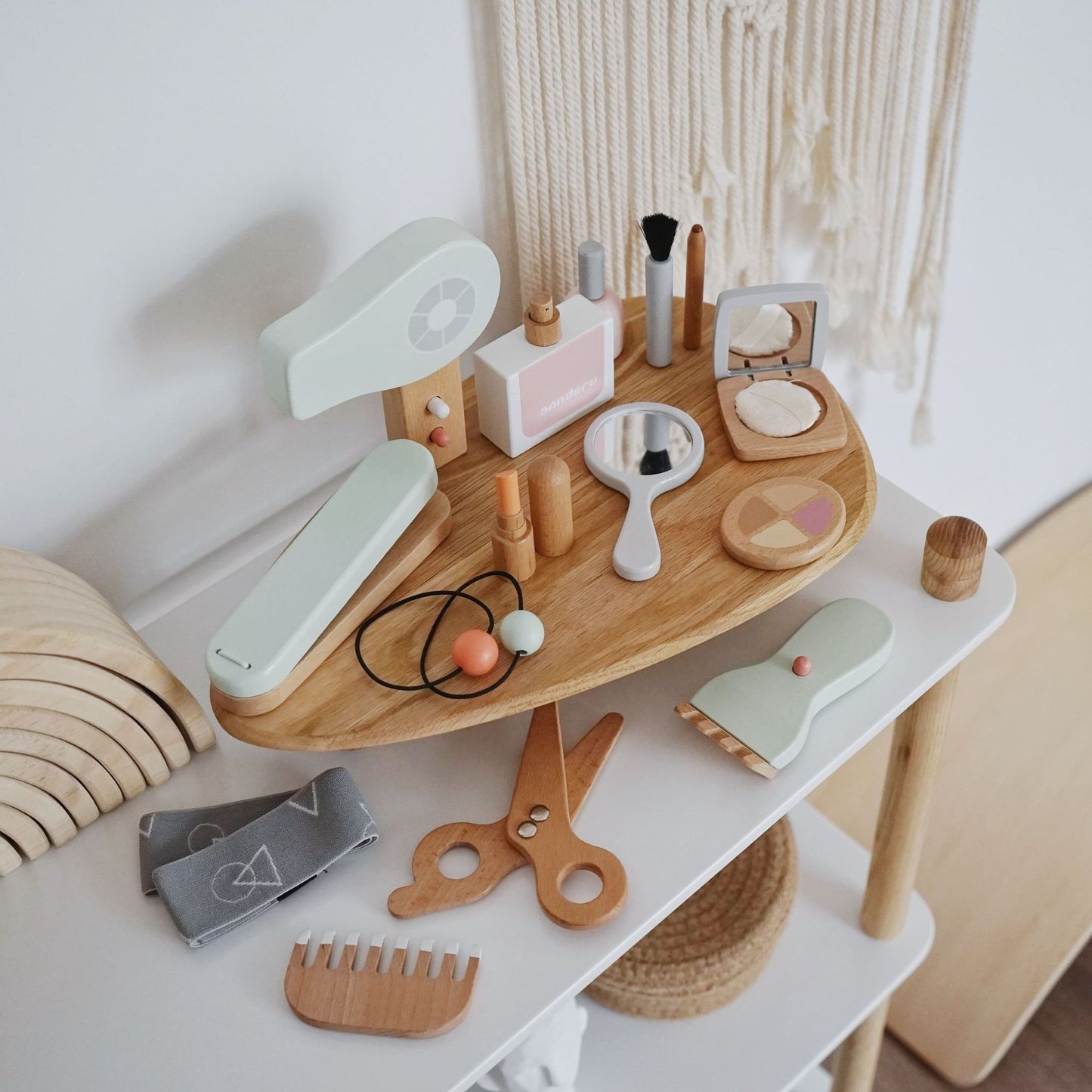 Wooden Makeup Toy Set for Imaginative Play