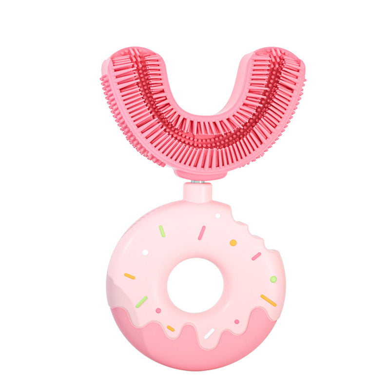 U-Shaped Silicone Donut Toothbrush for Kids - MAMTASTIC