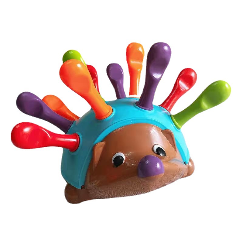 Patchwork Hedgehog Toy for Toddlers - Fine Motor Skills Development Toy