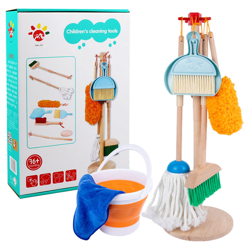 Children's Wooden Simulation Cleaning Suit Toys - Dx New Cleaning Suit - CJYD252967102BY
