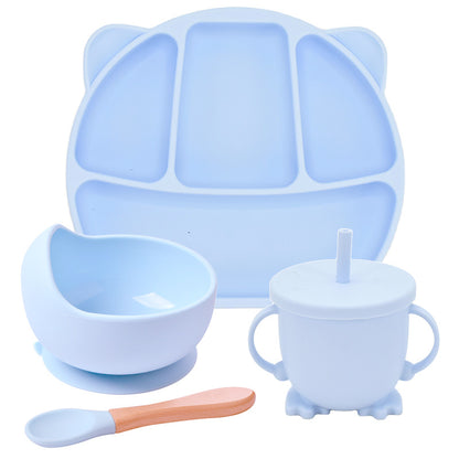 Silicone Suction Cup Divided Dinner Plate Set for Babies and Children - MAMTASTIC