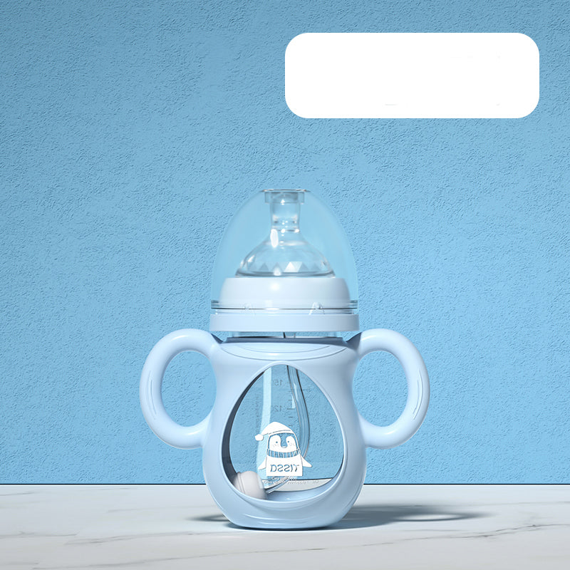 Glass Baby Bottle with Handles - MAMTASTIC