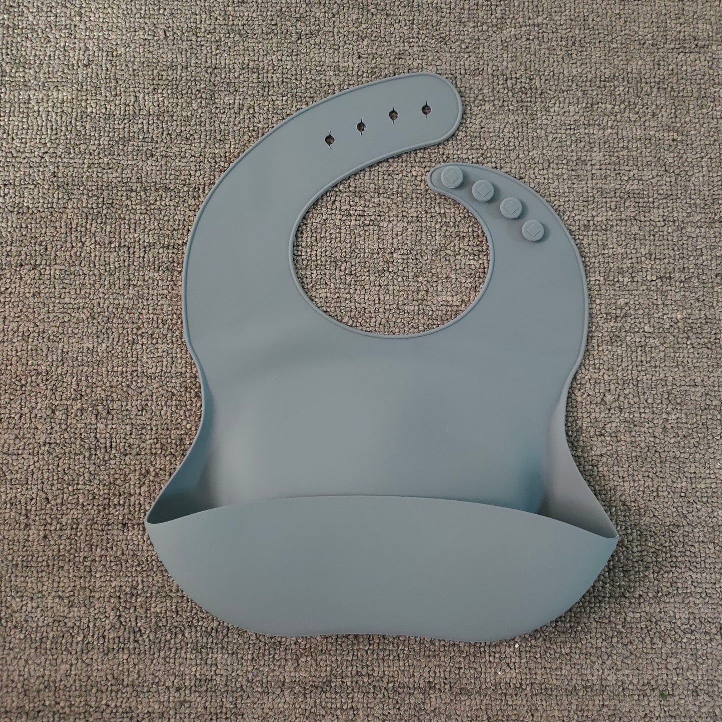 Soft Waterproof Silicone Baby Bib with Food Catcher - MAMTASTIC