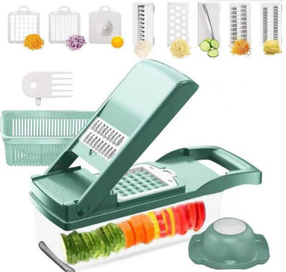 Vegetable Chopper Onion Cutter Food Slicer 12-in-1 - MAMTASTIC