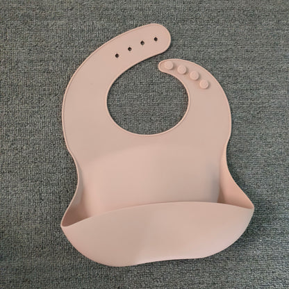 Soft Waterproof Silicone Baby Bib with Food Catcher - MAMTASTIC