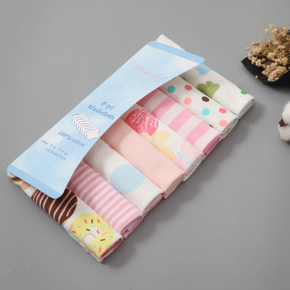 Cotton Gauze Baby Feeding Saliva Towel 8-Pack - MAMTASTIC
