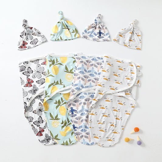 Baby Swaddle Set - Cozy Blanket and Hat for Newborns - MAMTASTIC