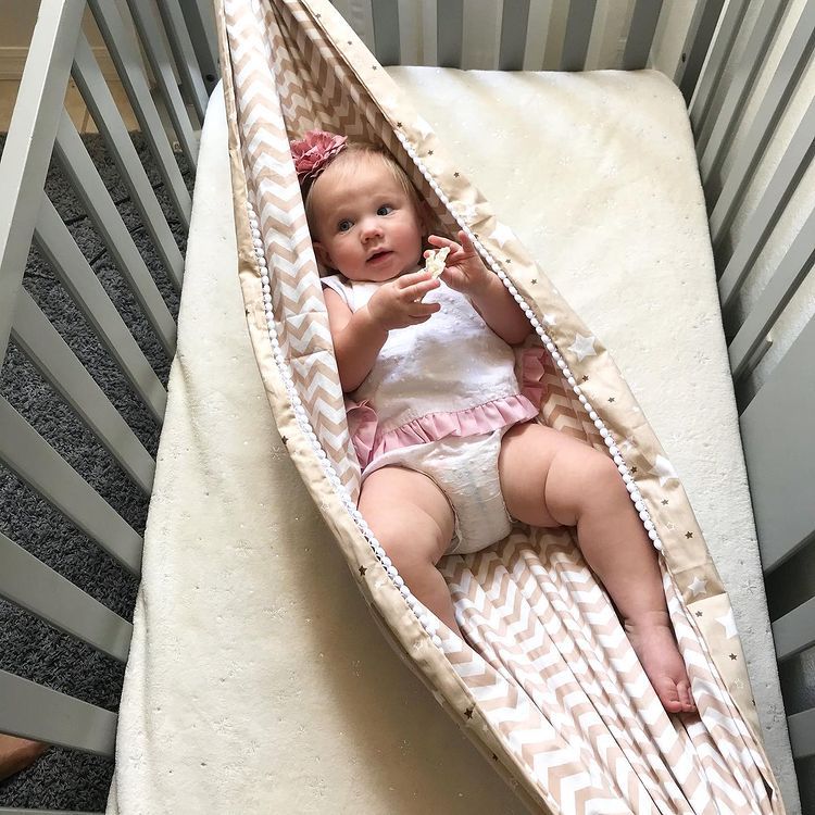 Hanging hot sale baby hammock