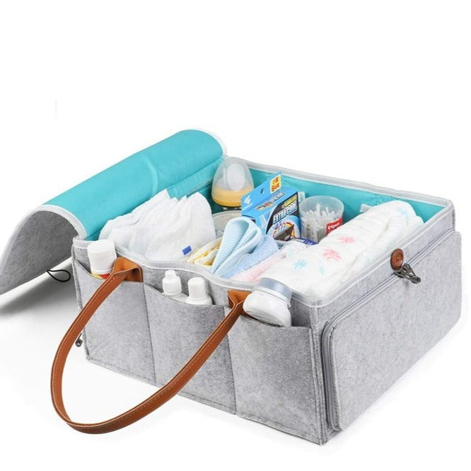Nappy Caddy / Organiser with Lid - Baby Organiser with Lid - MAMTASTIC