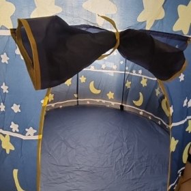 Large Kids Play Tent for Indoor Use - Princess Playhouse with Stars and Moon - MAMTASTIC